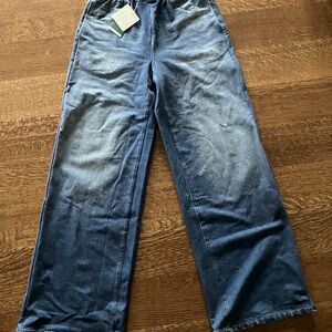 HALARA Blue Distressed Denim Pants size Small